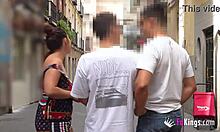 European babe Gigi teases and pleases in public