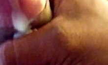 Amateur Indian man with a huge black cock pleasures his horny wife